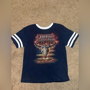 LYNYRD SKYNYRD SOUTHERN ROCK BAND CONCERT SHIRT, BLUE, ADULT SIZE XXL